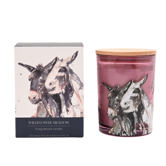Meg Hawkins 250g Candle Donkey - Wild Flower Meadow