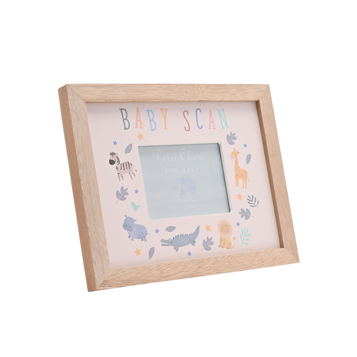 Petit Cheri Animal Border Baby Scan Frame 4" x 3"
