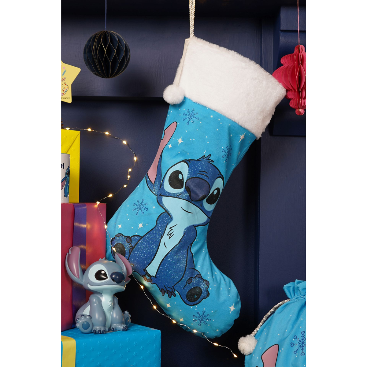 Disney Icon Stitch Christmas Stocking 20"