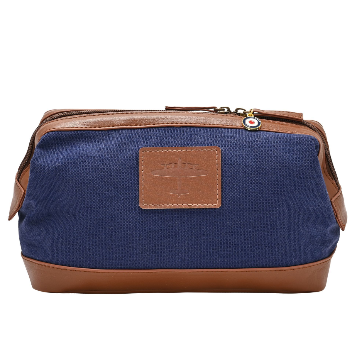 RAF Canvas & Faux Leather Washbag - Lancaster