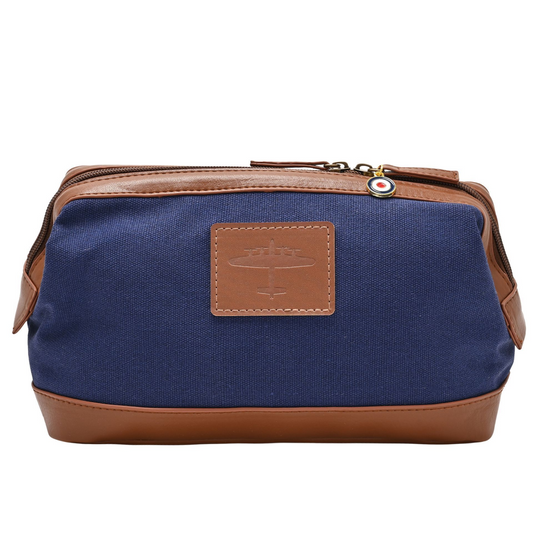 RAF Canvas & Faux Leather Washbag - Lancaster