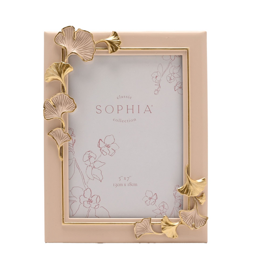 Sophia Classic Ginkgo Blush Photo Frame 5" x 7"