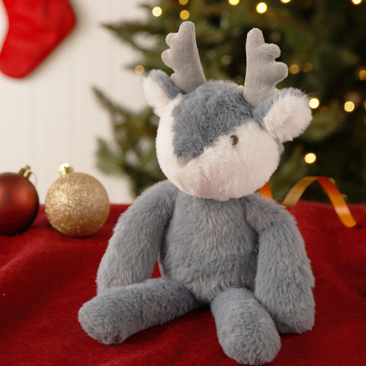 Blitzen The Plush Long Leg Petrol Blue Reindeer