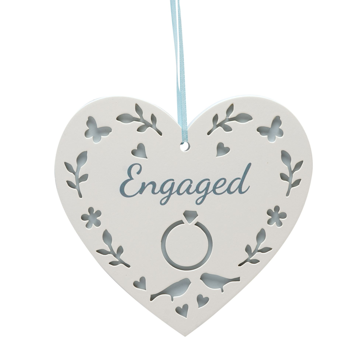Always & Forever Hanging Heart - Engaged