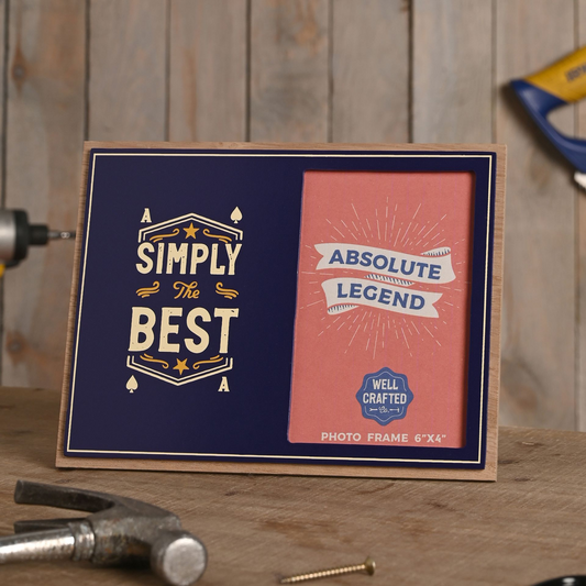 Well Crafted Photo Frame 4" x 6" - Simply The Best