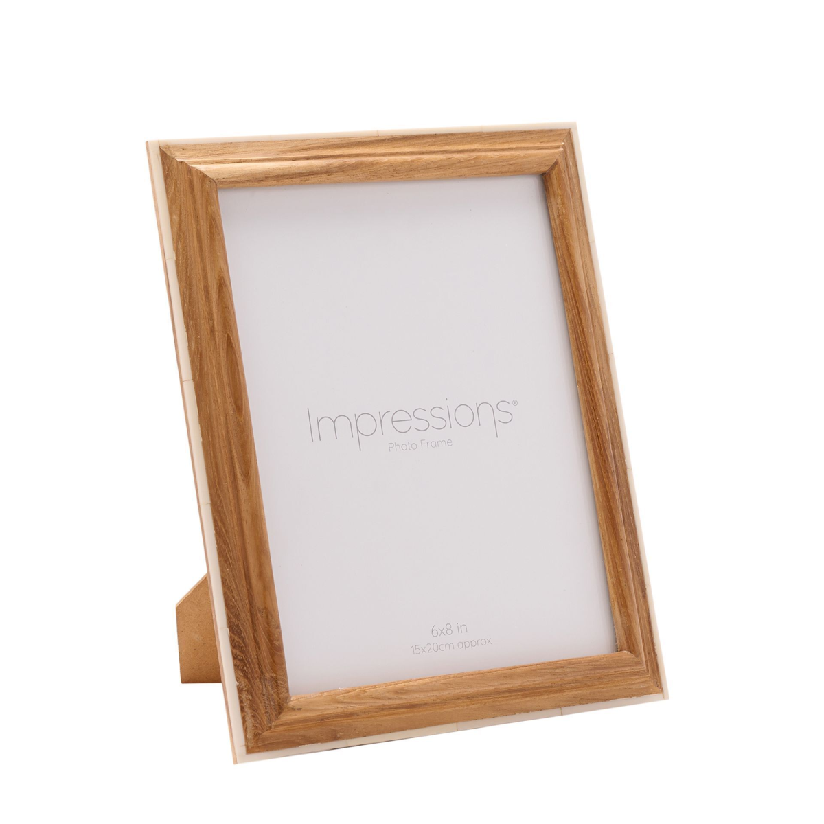 Impressions Wooden Photo Frame with White Trim  6" x 8"