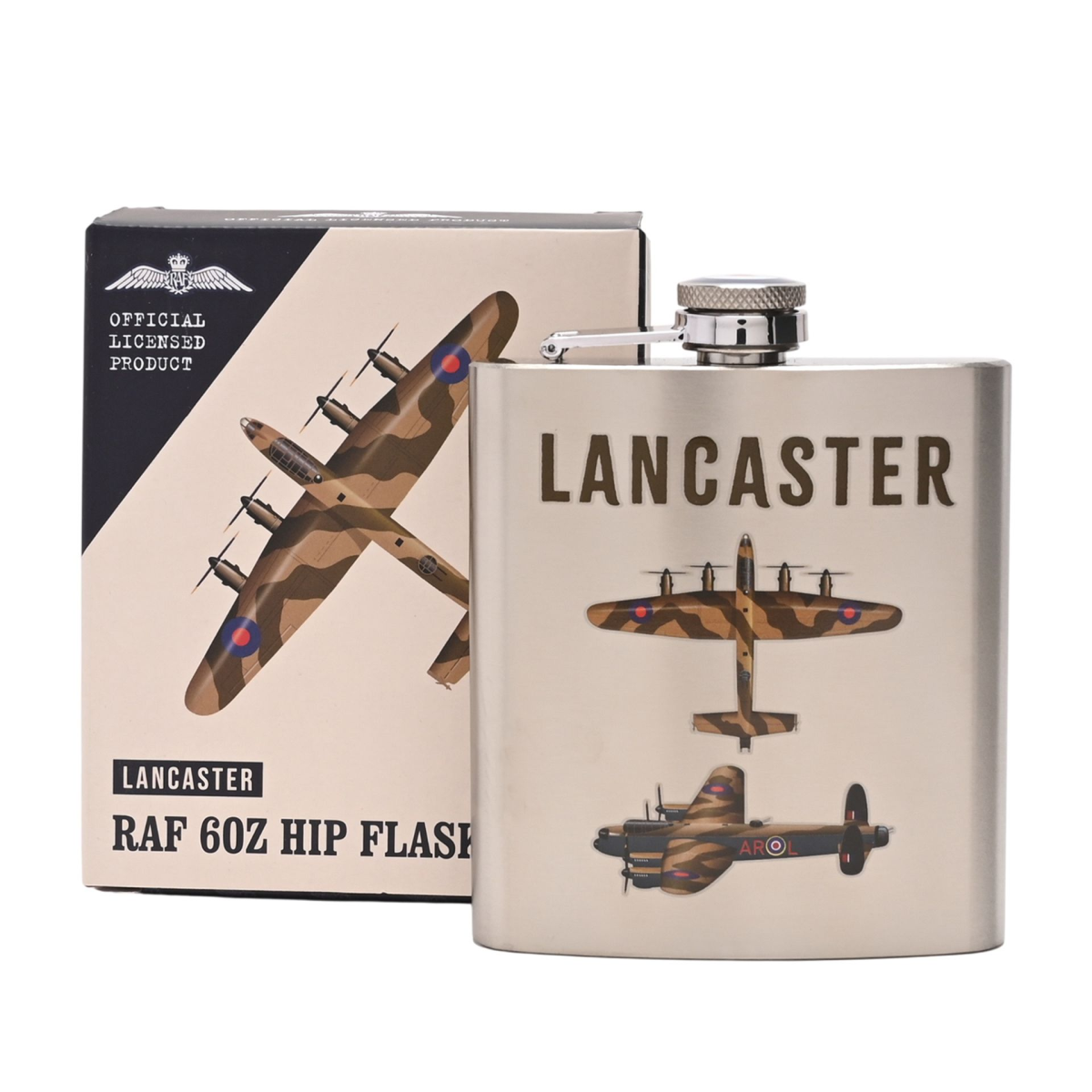RAF 6oz Hip Flask - Lancaster