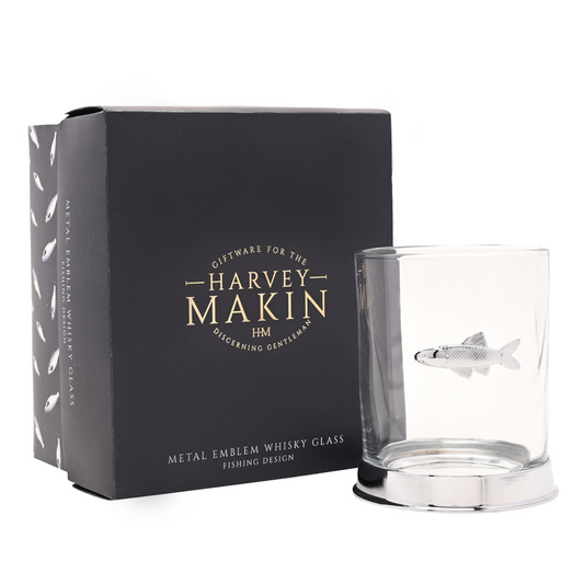 Harvey Makin Whisky Glass - Fishing