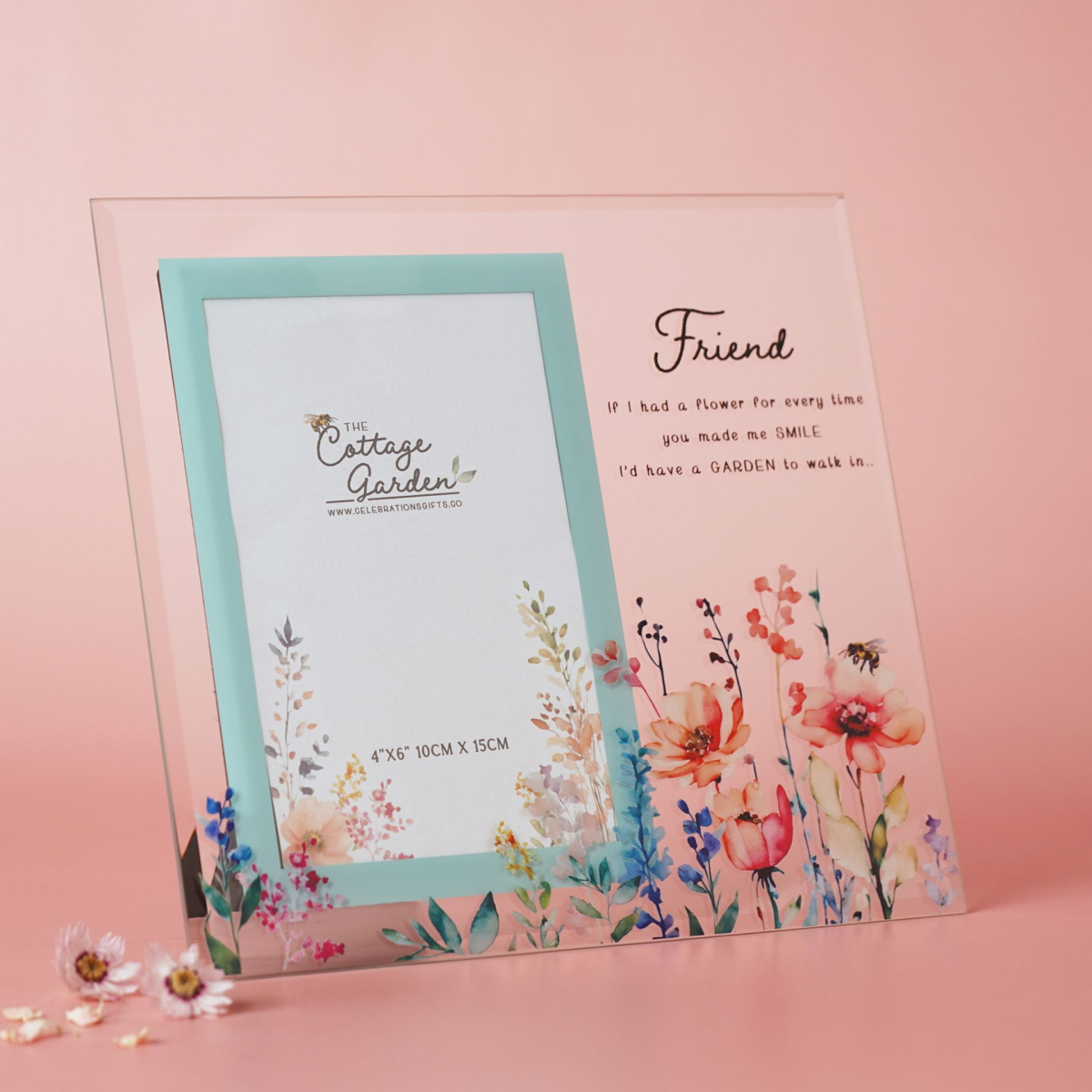 The Cottage Garden Glass Photo Frame - Friend