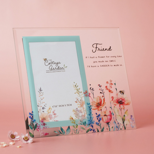 The Cottage Garden Glass Photo Frame - Friend