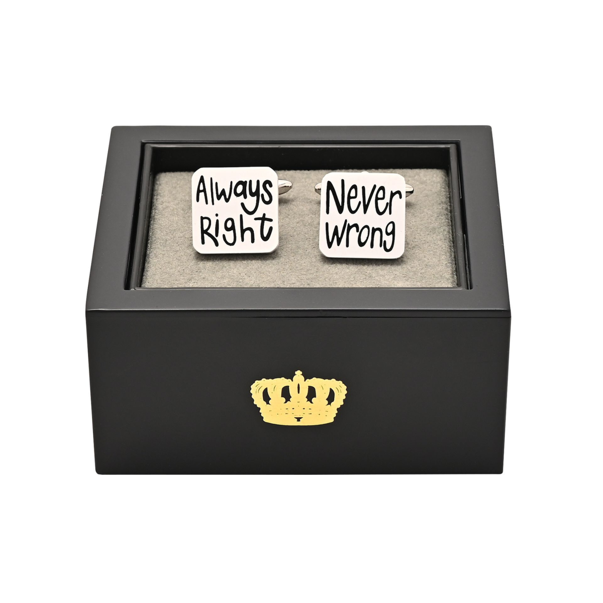 Harvey Makin 'Always Right' 'Never Wrong' Cufflinks