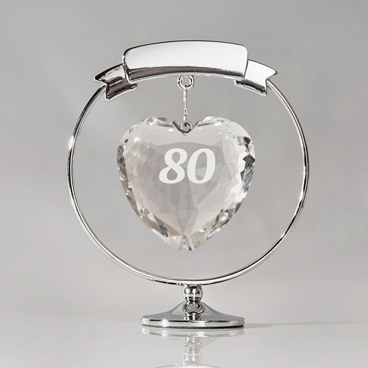 Crystocraft Freestand Crystal Heart  - 80