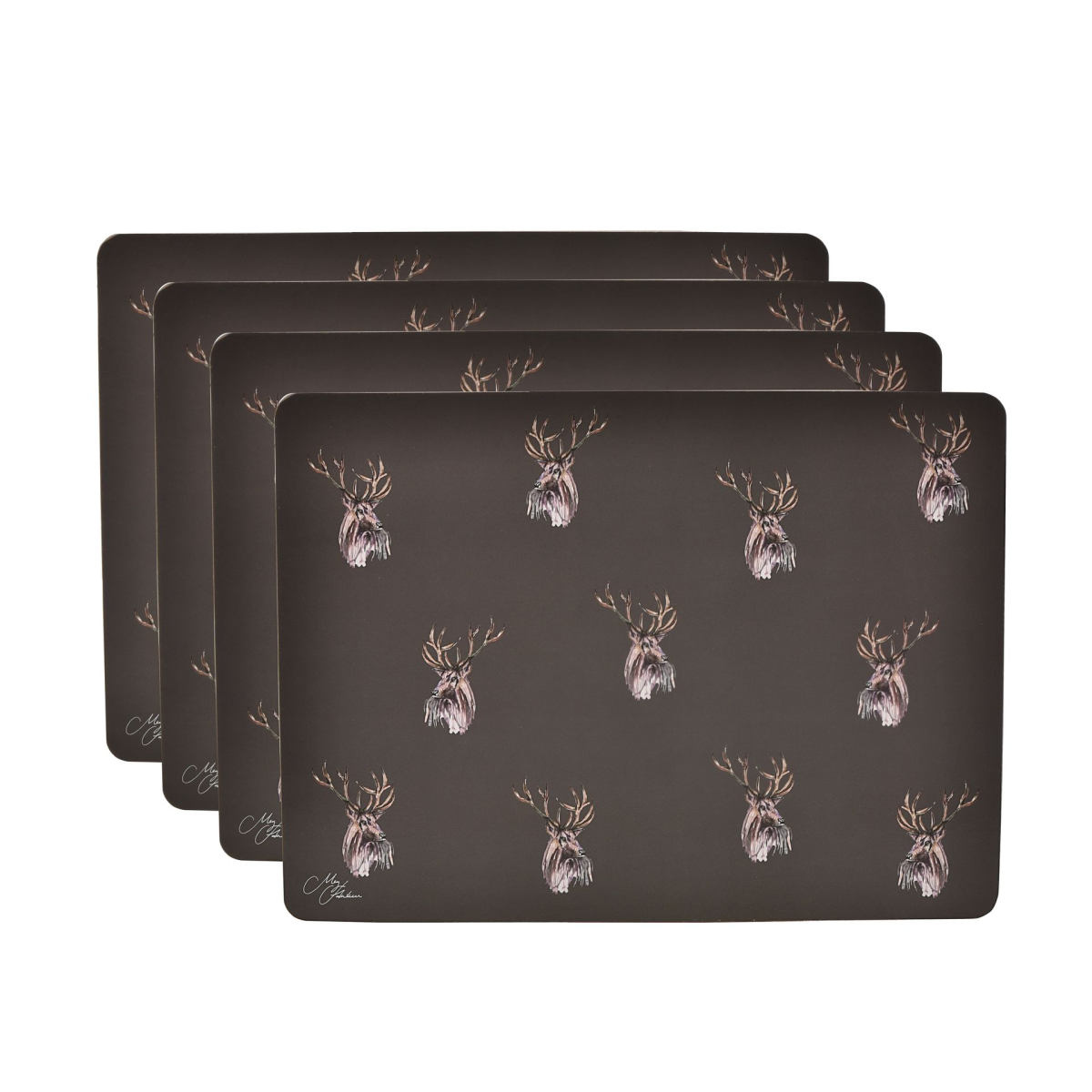 Meg Hawkins Set of 4 Placemats Stag