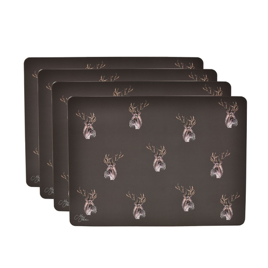 Meg Hawkins Set of 4 Placemats Stag