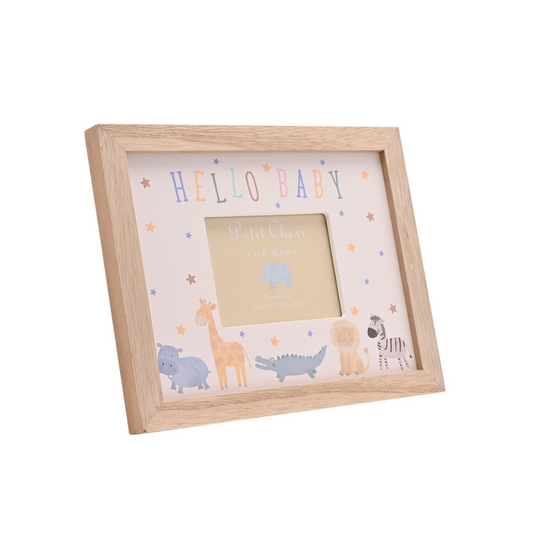 Petit Cheri Animal Parade Frame - Hello Baby