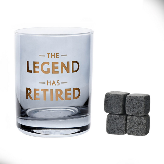 Hotchpotch Orion Whiskey Glass & Stones - Retirement