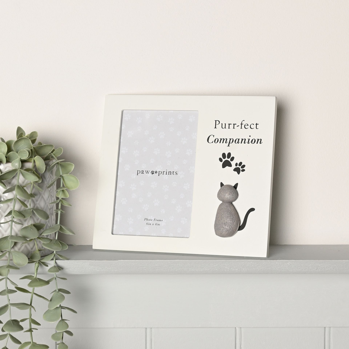 Best of Breed Pebble Style Photo Frame - "Purrfect Companion"