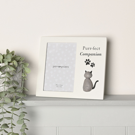 Best of Breed Pebble Style Photo Frame - "Purrfect Companion"