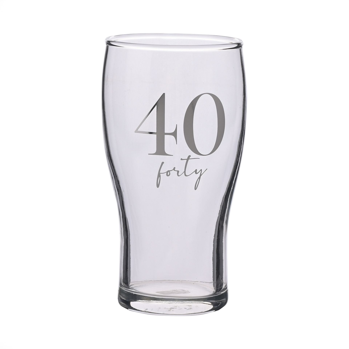Milestones Beer Glass 40th Birthday