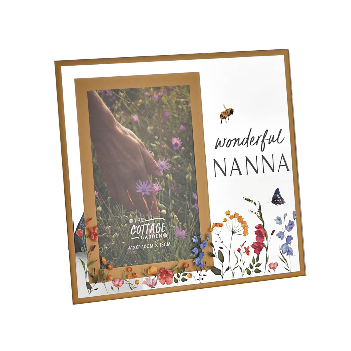 The Cottage Garden Glass Frame 4 x 6 "Nanna"