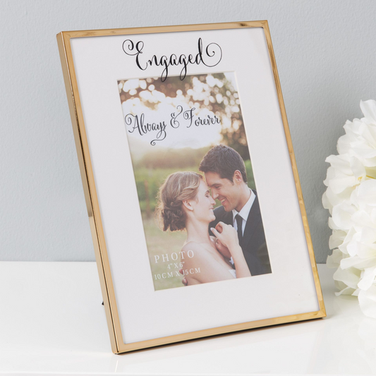 Always & Forever Photo Frame 4" x 6" 'Engaged'