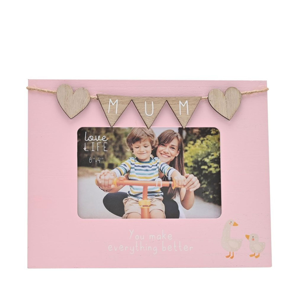Love Life 6" x 4" Frame with Bunting - Mum