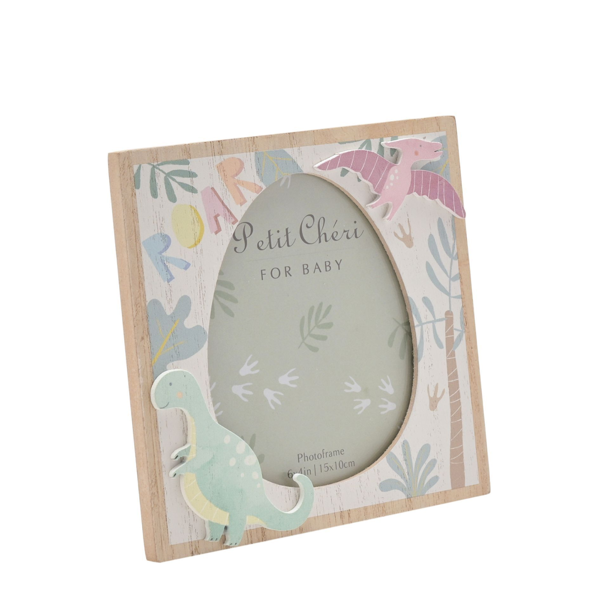 Petit Cheri Dinosaur Frame 4" x 6" -Egg
