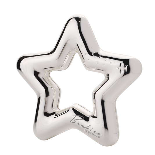 Bambino Silver Plated Star Rattle