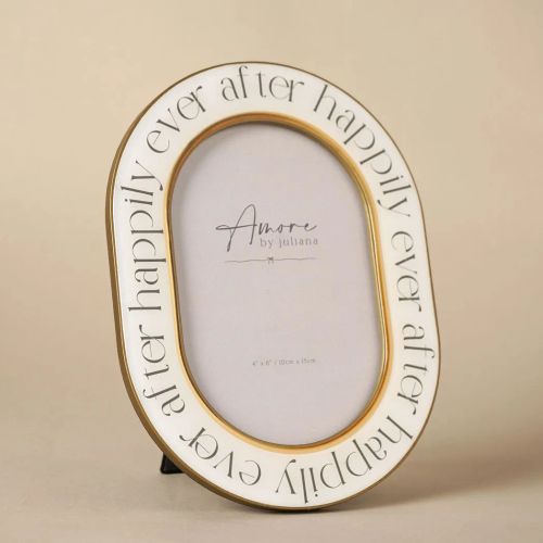 Amore Words Photo Frame 'Happily Ever After' - 4" x 6"