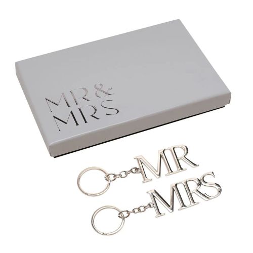 Amore Set of 2 Keyrings - Mr & Mrs