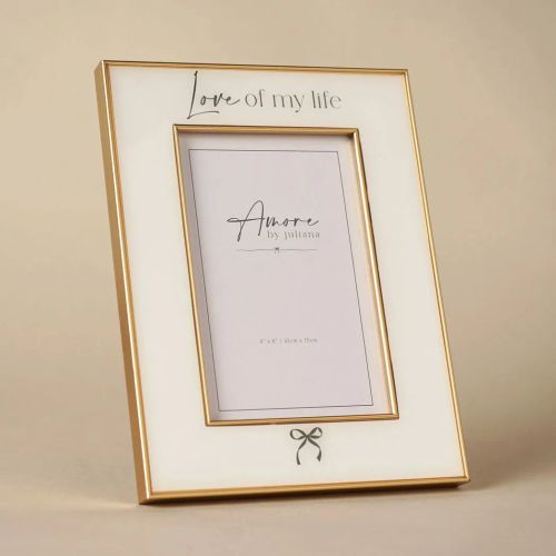 Amore Bow Frame 'Love of my life' 4" x 6"