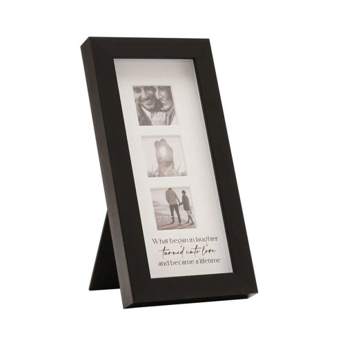 Amore Black Narrow Triple Frame
