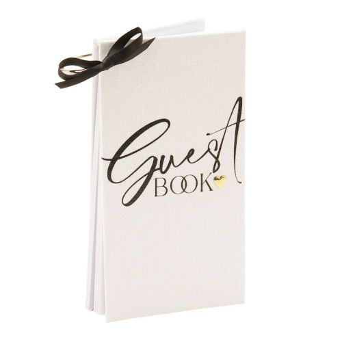 Amore Single Ring Bound Linen Guest Book