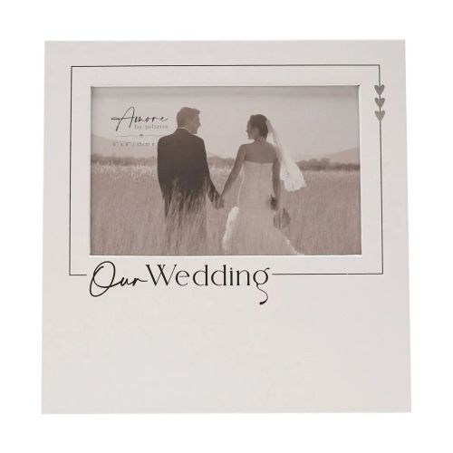 Amore Photo Frame 'Our Wedding' - 6" x 4"