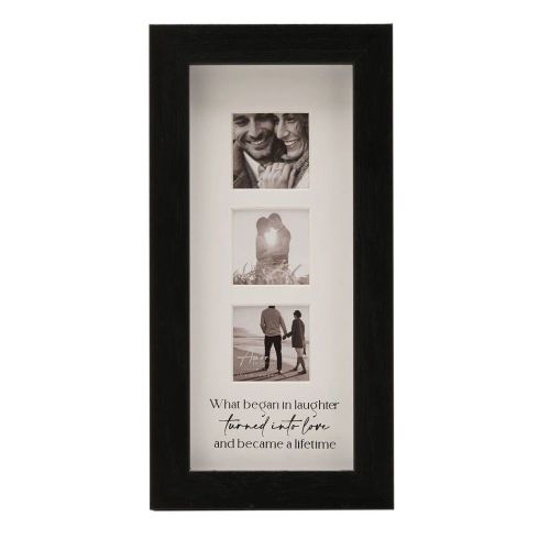 Amore Black Narrow Triple Frame