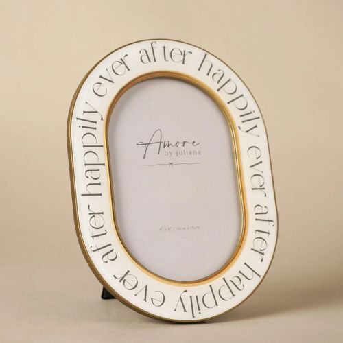 Amore Words Photo Frame 'Happily Ever After' - 4" x 6"