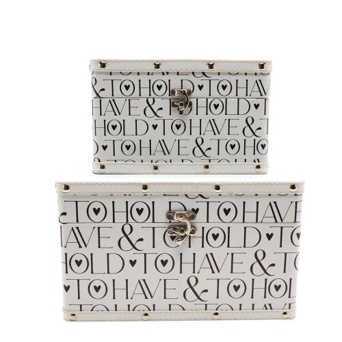 Amore Words Luggage Set of 2 - Wedding Keepsakes