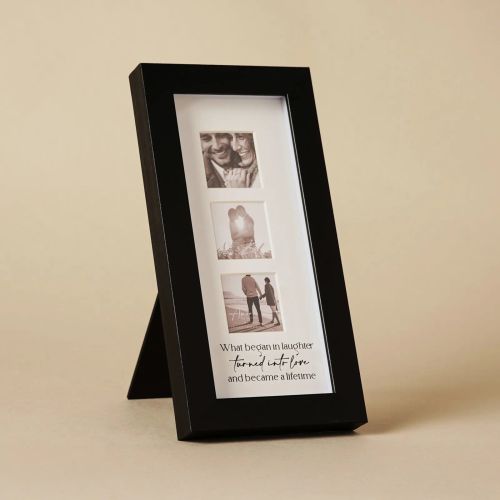 Amore Black Narrow Triple Frame