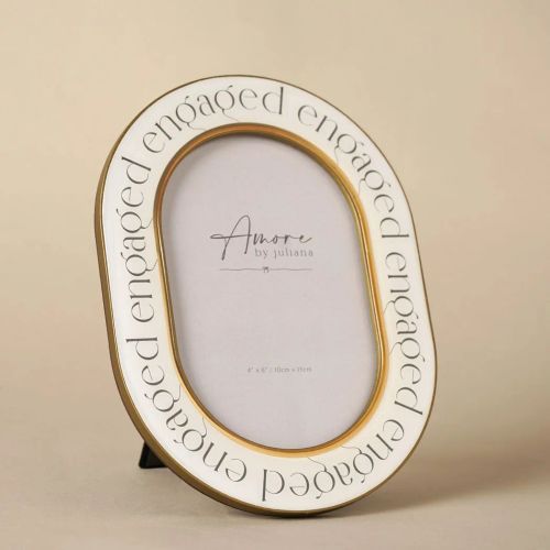 Amore Words Photo Frame 'Engaged' - 4" x 6"