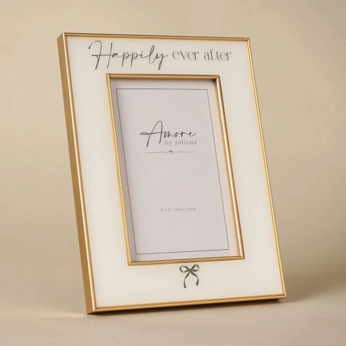Amore Bow Frame 'Happily Ever After' 4" x 6"