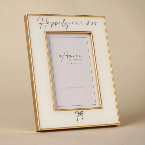 Amore Bow Frame 'Happily Ever After' 4" x 6"