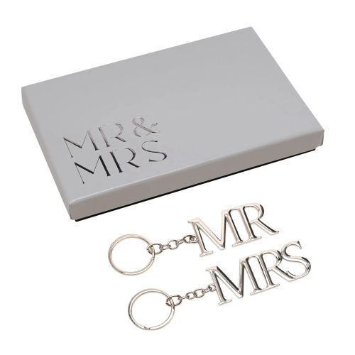 Amore Set of 2 Keyrings - Mr & Mrs